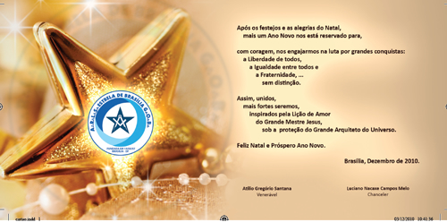 Cartão Fraternal de Natal (2010)